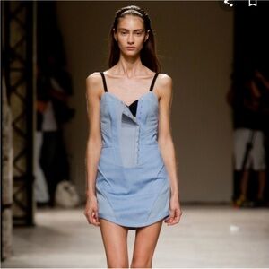 Barbara Bui Blue Mini Dress